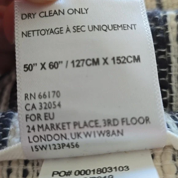 Anthropologie Boho 100% Cotton Fringe Throw| NWOT - Picture 9 of 9